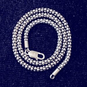 Silpada Popcorn 17” 1/8 thickness chain Sterling silver necklace